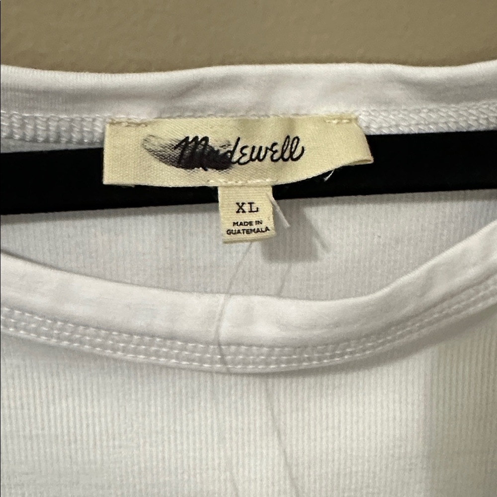 Madewell (Re)generative Cotton Essential High-Neck
Tank in White - Picture 7 of 9